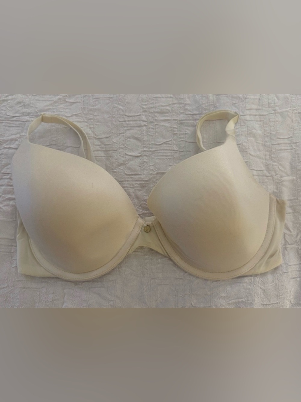 Victoria's Secret Light Cream Lined Demi Bra Sz 36 D Like New 3/$40